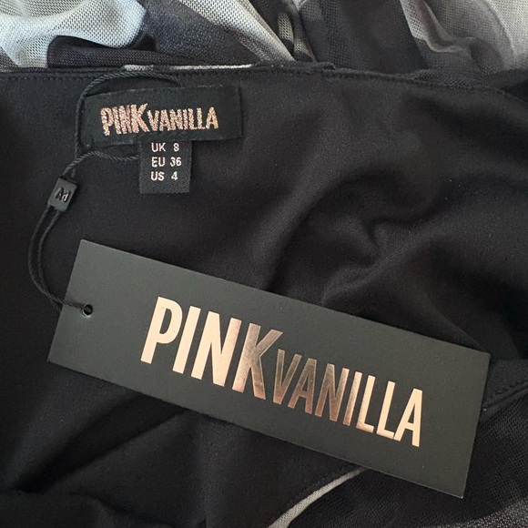 PinkVanilla Black and White Swirl Dress - Picture 2 of 3